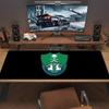 Al-Ahli Saudi FC Lace Solid Color Mouse Pad Large Gaming Table Cushion Non-slip Laptop Tablet Big Mousepad XXL Mat Mini PC Playmat With Lock edge