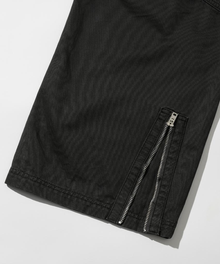 INTEMPOMOOD Panel Bio Washed Cargo Pants_Charcoal