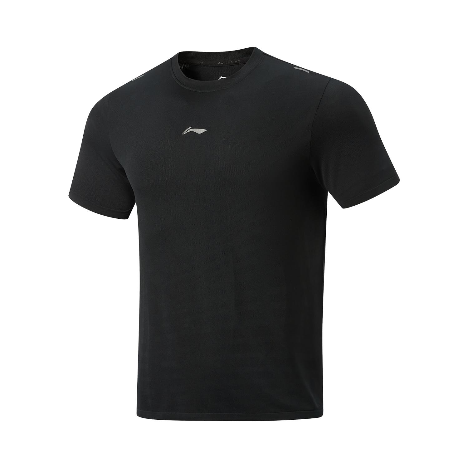 

Li-Ning Breathable Versatile Round Neck Short Sleeve T-Shirt Men tops ATSW319-1 3XL