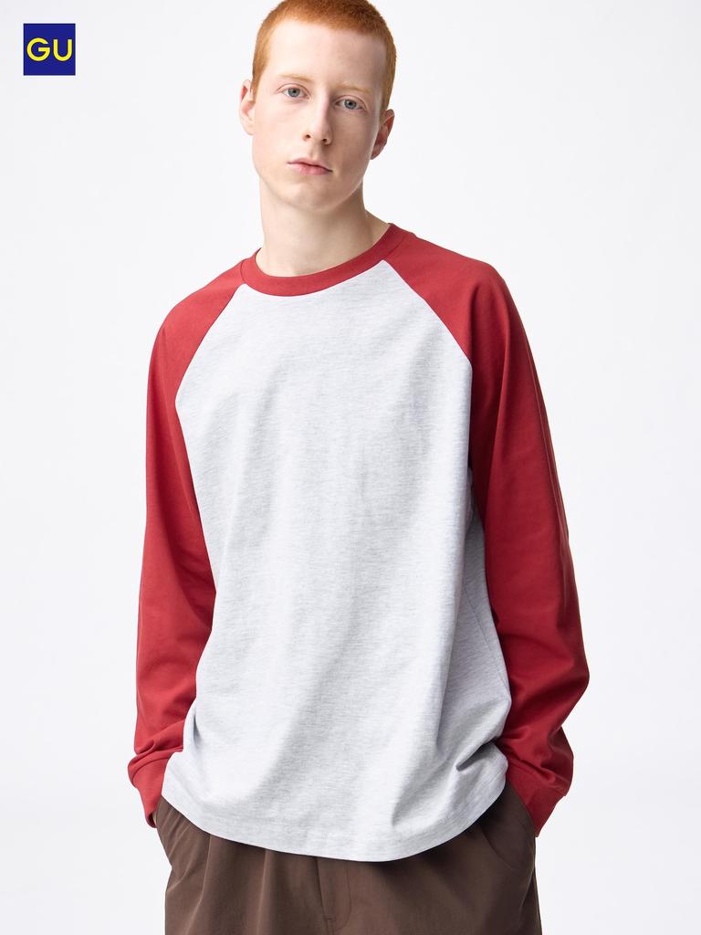 Uniqlo Gu Heavy WeighT Crewneck T  Long Sleeve  Raglan