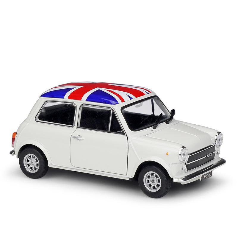 WELLY 1/24 MINI COOPER 1300 Alloy Car Model Diecast Metal Classic Mini Car Vehicle Model Simulation Collection Children Toy Gift