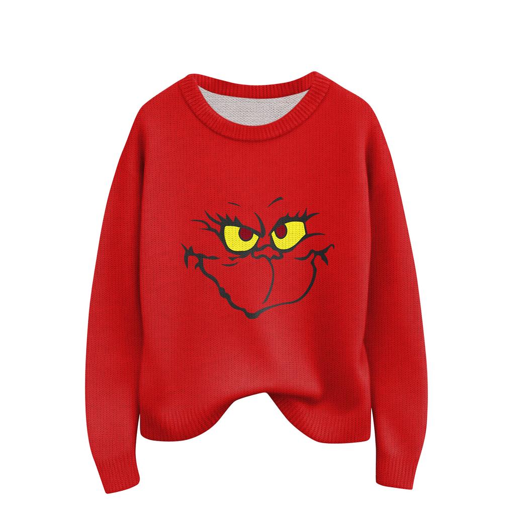 Women's Fashion Casual Long Sleeve Neck Sweater Pullover Top