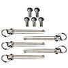 5 Set Rivetti e Dadi per Albero Ventaglio Kit di Riparazione per Ventagli Portatili Pieghevoli Elementi di Fissaggio in Acciaio Inossidabile Parti di Ricambio per Artigianato Fai-da-te