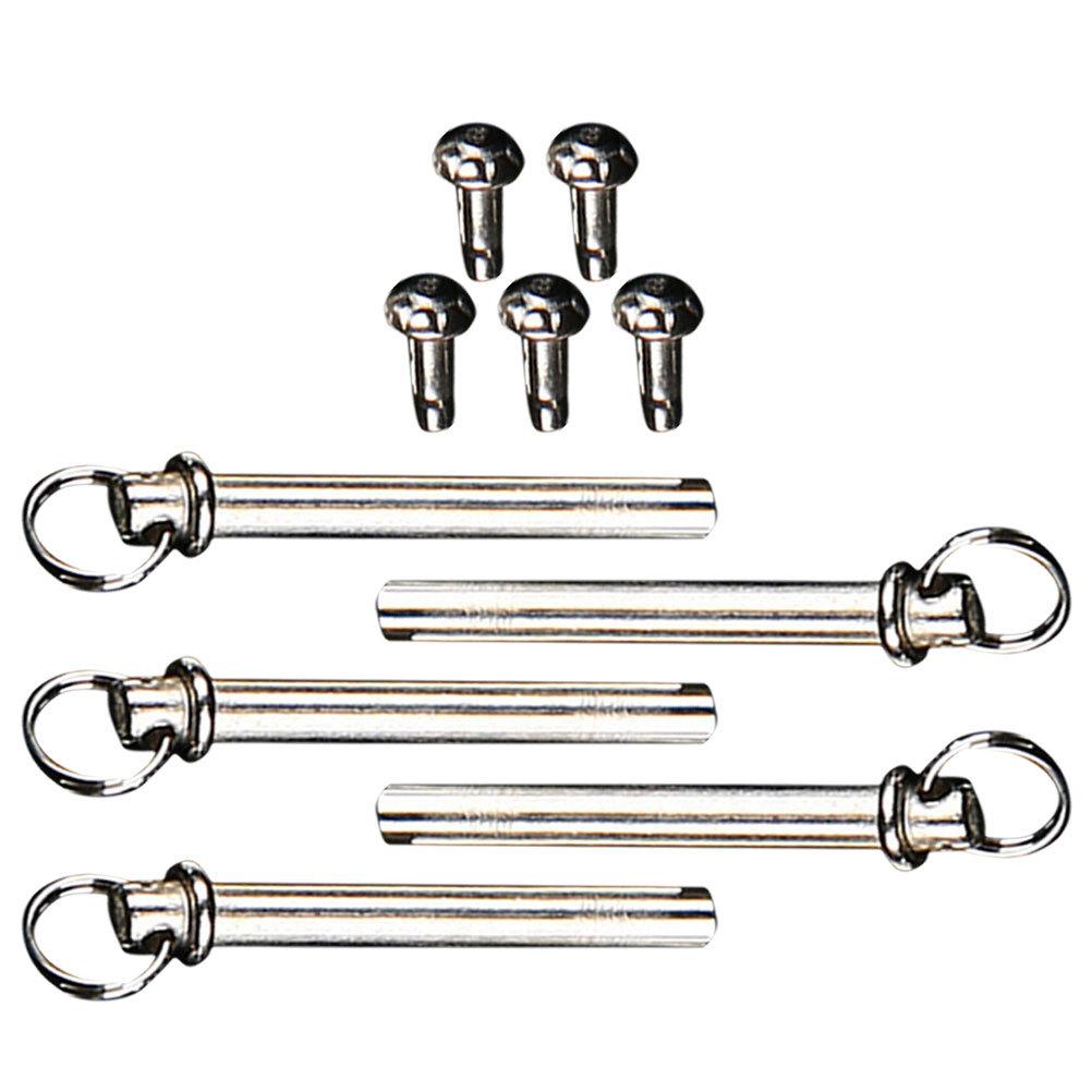 5 Set Rivetti e Dadi per Albero Ventaglio Kit di Riparazione per Ventagli Portatili Pieghevoli Elementi di Fissaggio in Acciaio Inossidabile Parti di Ricambio per Artigianato Fai-da-te