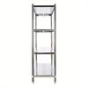 Stainless Steel Storage Rack 4Tier Commercial Shelving Unit with Adjustable Height for Restaurant Warehouse Logistics Center Use