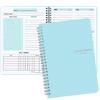 Hot Sale A5 Weekly Monthly Spiral Organizer Agenda Planner Notebook 52 Weeks Schedule with Transparent PP Leather Cover Material