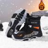 Boys Winter Snow Boots Warm Non-Slip Fleece Lined Outdoor Hiking Shoes Kids