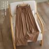 Pantaloni Larghi in Cotone e Lino da Donna per Estate e Autunno Vita Elastica Gamba Dritta Larghi Nascondono i Difetti Pantaloni Casual
