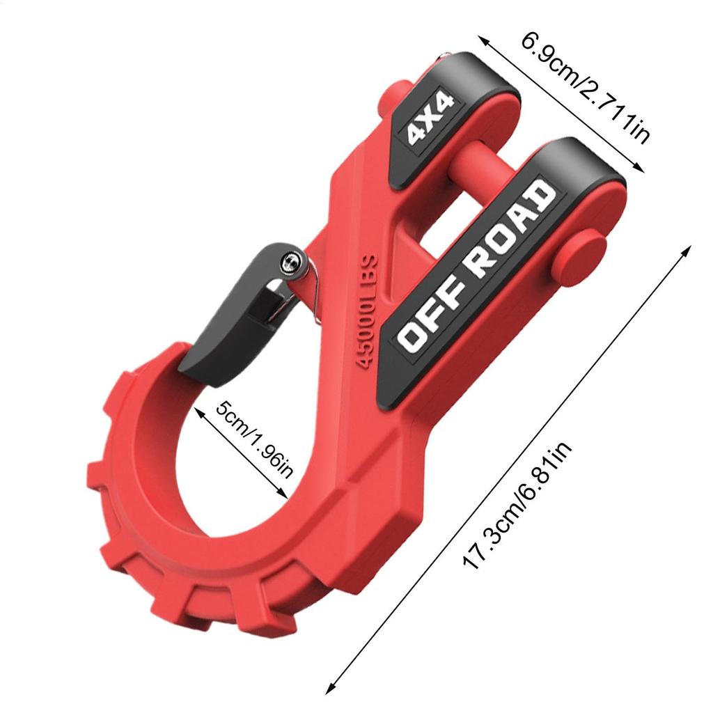 3/8" Winch Hook, 3/8" Chain Hook | Car Tow Hook High Strength Trailer Chain