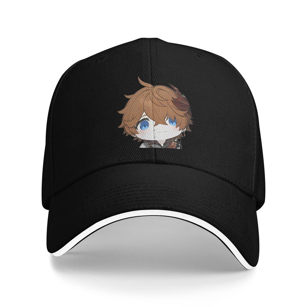 Genshin Impact Cute Geo Slime Baseball Cap Retro Anime Game Sandwich Hats Unisex Style Polyester Dad Hat Sport