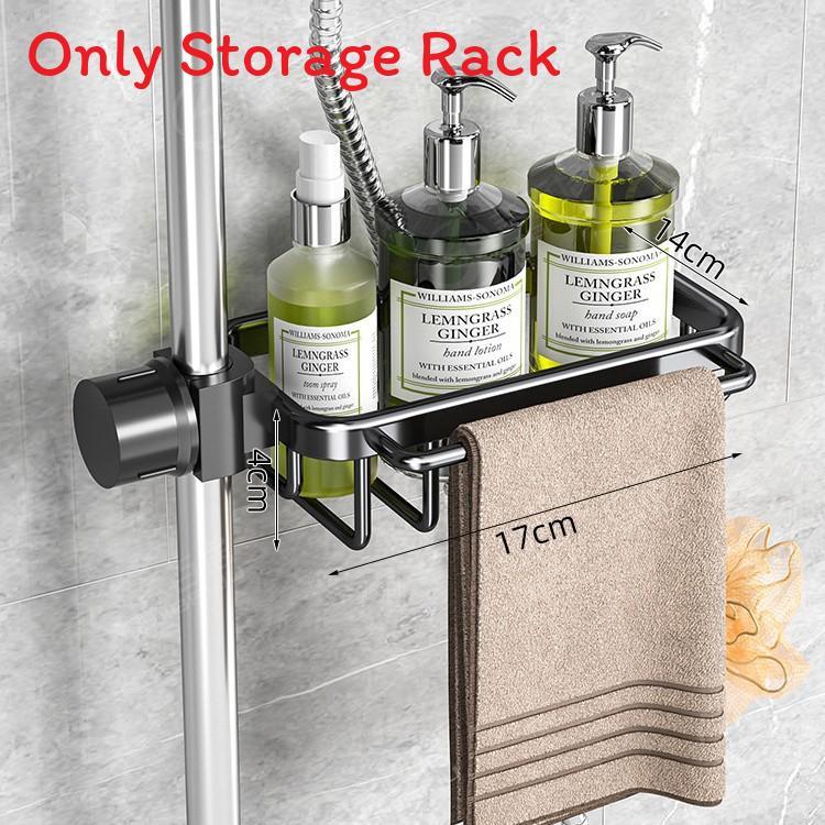 Bathroom Storage Organizer With Oxidized Aluminum Shelves For Modern Home Use