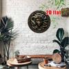 Metal Medusa Wall Art, 8x8 Inch Round Aluminum Sculpture, 2D Flat Head Decor for Home, Waterproof Durable Outdoor Metal Sign