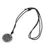 Vintage Mystical Star Pendant Necklace Double Sided Pentagram Charm Antique Wax Rope Chain Lucky Symbol Jewelry