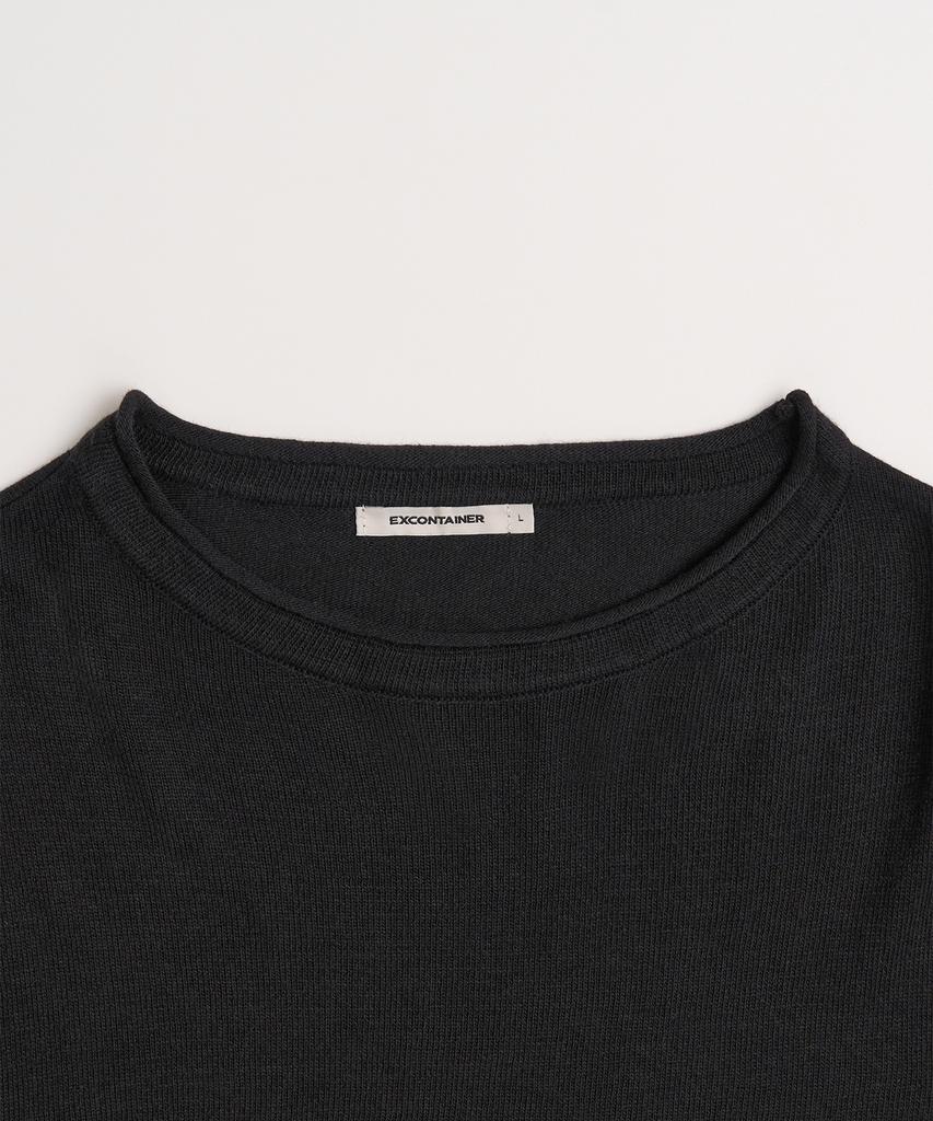 EXCONTAINER Rolling Crop Knit (Black)