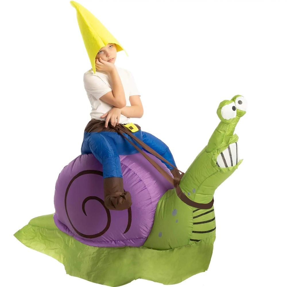 Inflatable Snail Costume Adult Blow Up Animals Cosplay Suit Halloween Costume