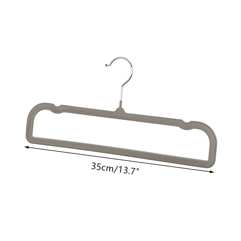 Square Flocked Trouser Rack  Thickeneded And Durable Flocked Trouser Hanger For Home Dormitories Non-Slip Non-Bulging Suit