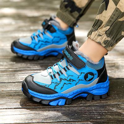 Chaussures en coton pour enfants hiver garçons et filles polaire épaissi chaussures de sport de neige enfants moyens et plus âgés chaussures de randonnée antidérapantes d'extérieur en gros