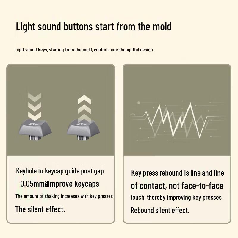 Aigo FG108 Wired 108-Key Mechanical Feel Membrane Keyboard