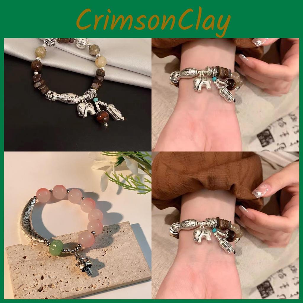 Alloy Ethnic Exquisite Elephant Bracelet For Women New Chic Geometric Design