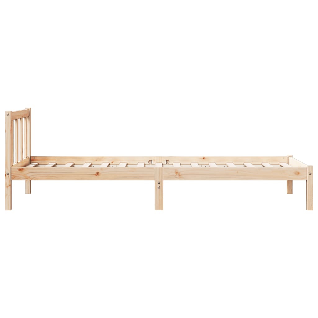 Vidaxl Longer Bed Without Mattress, 90X220 Cm, Solid Pine Wood