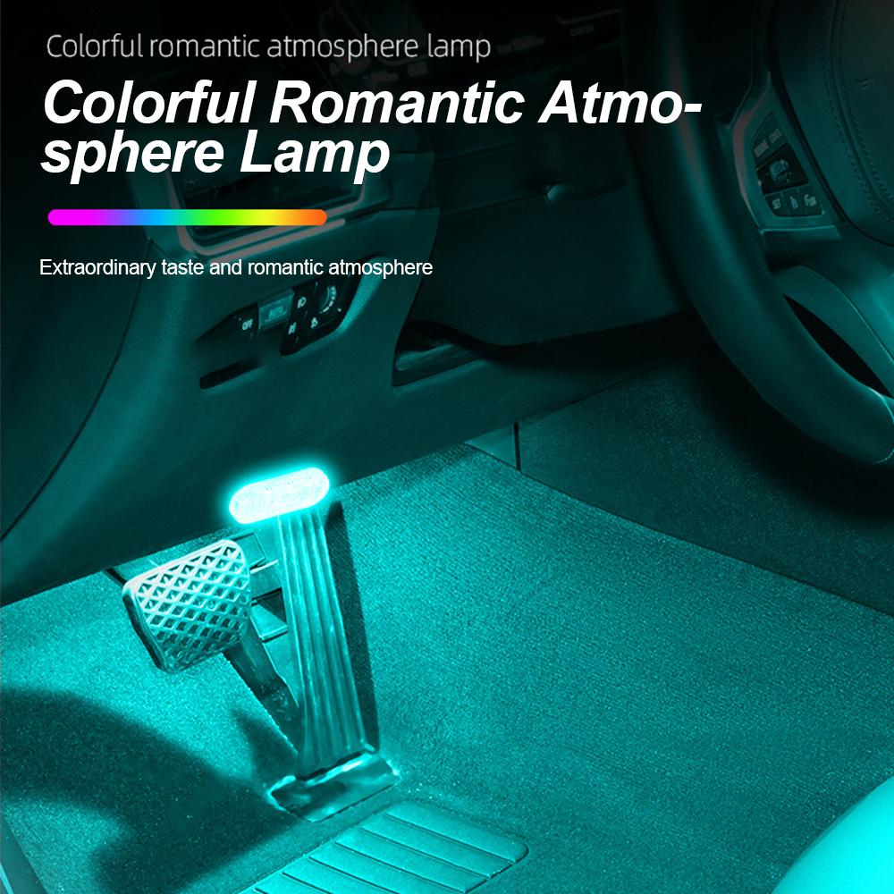 LED Car Mini Touch Light USB Charging Portable Auto Roof Ceiling Reading Night  Lamp Wireless Car Decoration Ambinet Light
