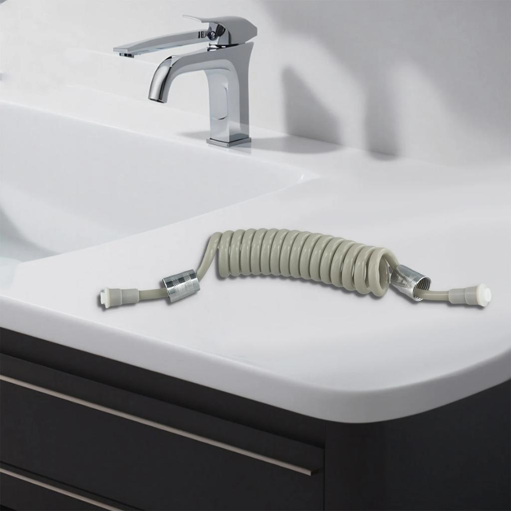 1.5M/2M Shower Nozzle Sprinkler Hose Flexible Telescopic Tube Inlet Pipe Telephone Line Shower Hose Bbathroom Accessories