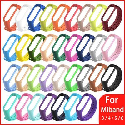 Watch Strap for Xiaomi Mi Band 6 5 4 3 Wristband Silicone Bracelet Wrist Straps MiBand 3 4 Band5 Band6 Smartwatch Accessories