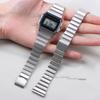 18mm 20mm Edelstahl-Uhrenarmbänder für Casio F-91W/A158/A159/A168/A169/B650 Ultra-dünnes Uhrenband Metallarmbänder Vintage-Band