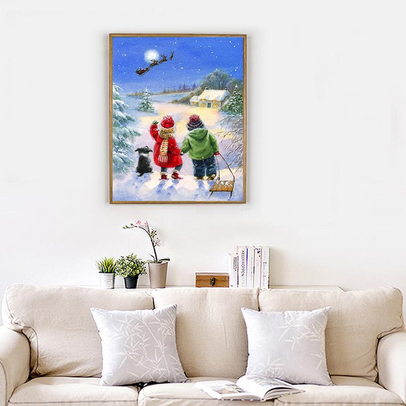 Kit di decorazioni per la casa fai-da-te con pittura diamante 5d trapano quadrato completo ricamo diamante vendita paesaggio