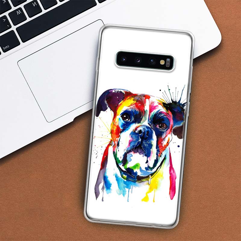 Französische Bulldogge Hund Mops Handyhülle Für Samsung Galaxy S10 Plus S20 FE S21 S22 Ultra S10E S9 S8 + S6 S7 Edge Lite Hülle Coque