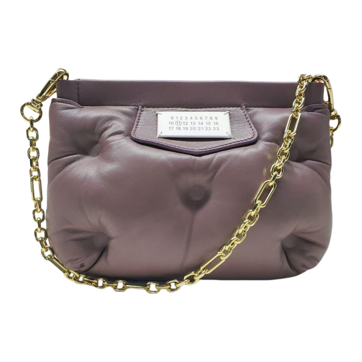 

Maison Margiela Digital Logo Chain Shoulder Strap Lambskin Crossbody Bag Women bags Red-Brown S56WF0161P4300T5071 Basic Set (Bag+Dust Bag)