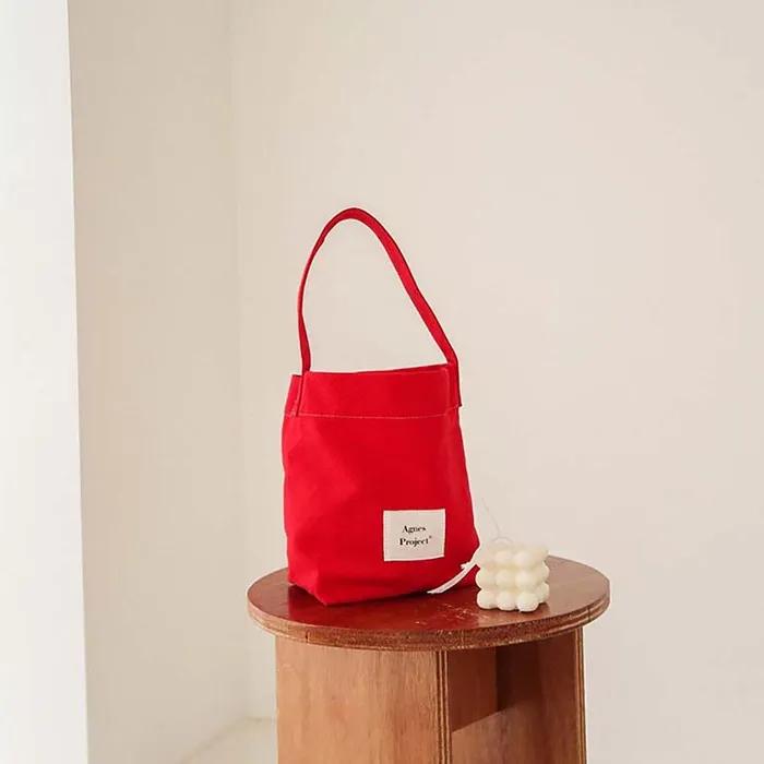 [Agnes Project] Peanut Tote Bag_Red