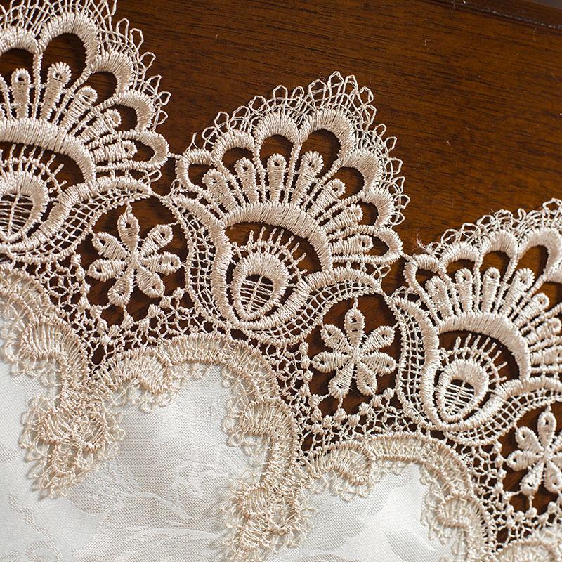 Moderne Damaststickerei Borte Ovale Tischdecke Europäischer Stil Möbel Hotel Restaurant Dekorative Abdeckung Tapete Küche Nappe