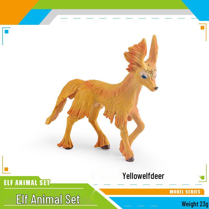 European Mythical Creatures: Pegasus Unicorn Elf Horse and Deer Fox Figurines for Children