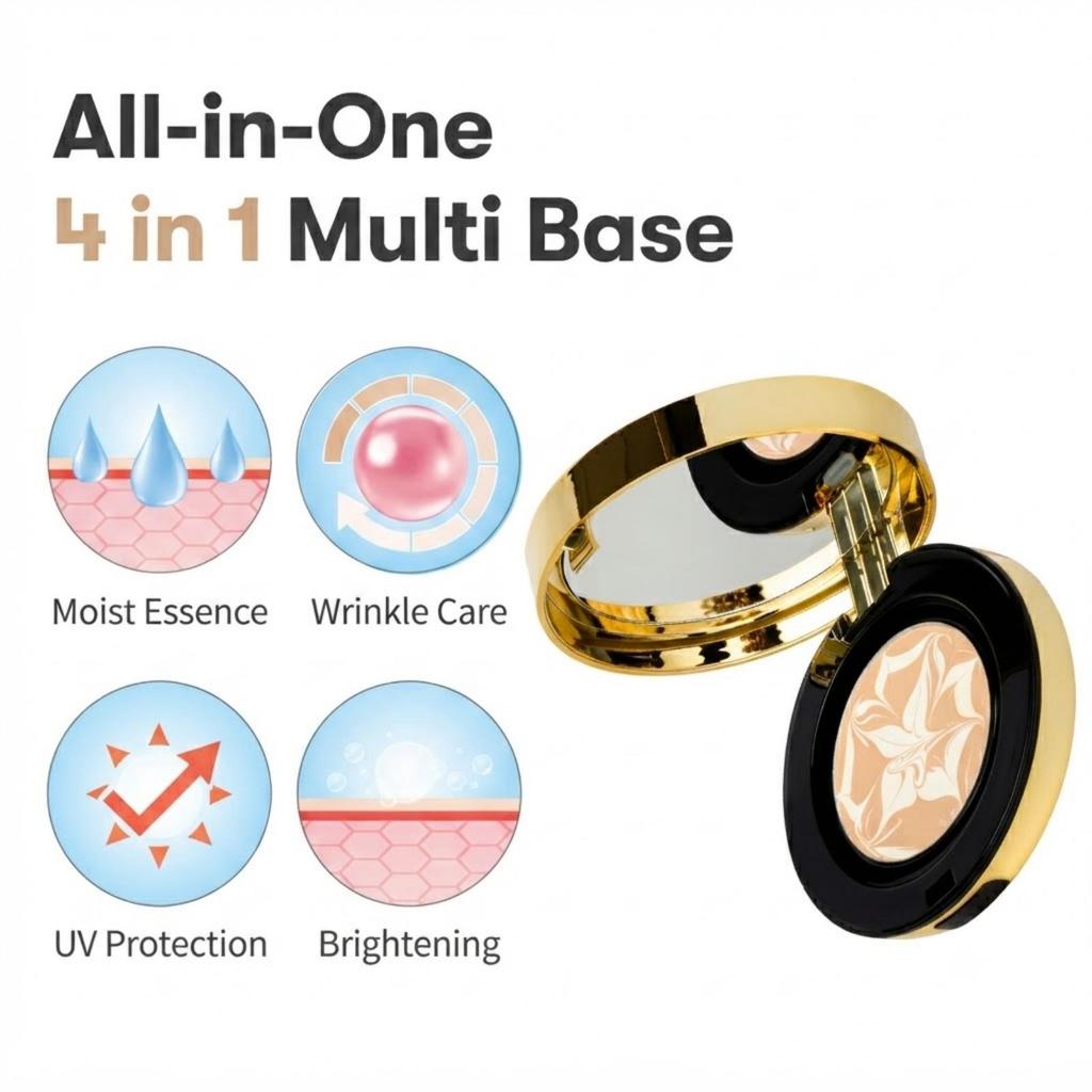 VT Cosmetics Essence Skin Foundation Pact No.21 Light Beige 12g