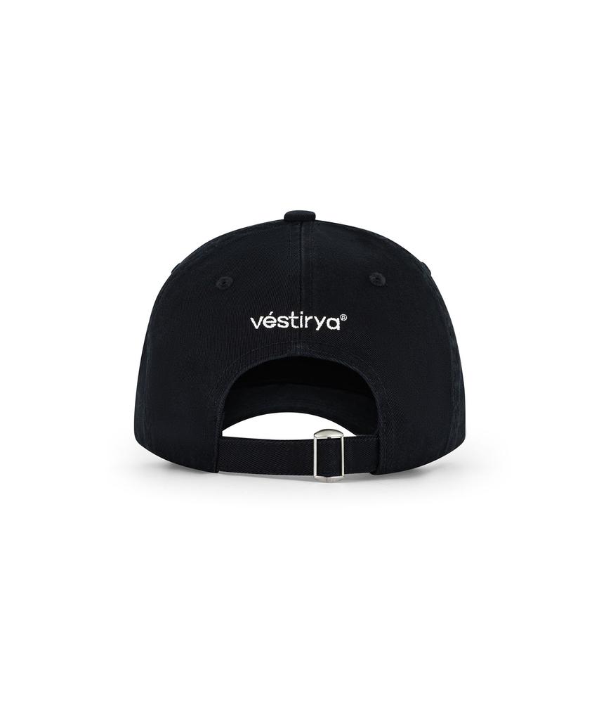 VESTIRYA Witty Lettering Ball Cap Black