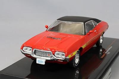 IXO Scale Ford Gran Torino 1972 1/43 Vermelho/Preto