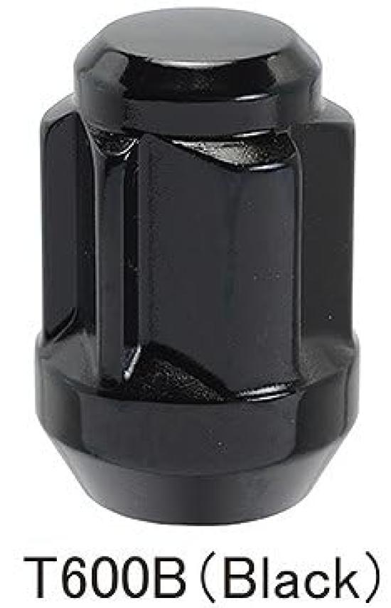 BullLock TUSKEY Lock T600B KYO-EI Nuts, M14XP1.5, 4-Piece Set, Black,