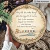 2D Flat, 1pc Vintage Why Did She Make Things Quote Round Metal Sign, Retro Floral Border with Scissors & Paint Palette Design, Rustic Wall Art Decor