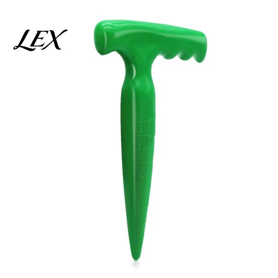 Garden Label Markers Seeds Dispenser, Handheld Seeder Sower with 5 Dial Settings, Ergonomic Plastic Dibber Dibber, Plant Labels, Sowing Tool for Small