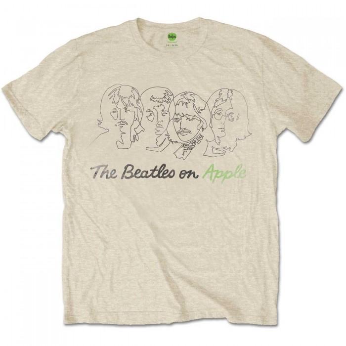 The Beatles Unisex Adult On Apple Faces T-Shirt
