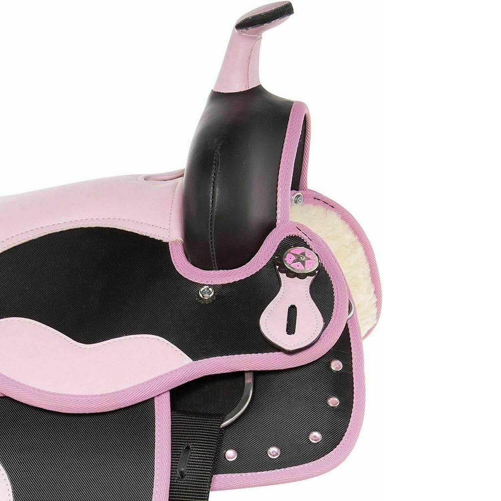 New Synthetic Western Barrel Racing Horse Saddle & Tack Set Available All Sizes and Colors 12, 13, 14, 15, 16, 17, 18 Inches