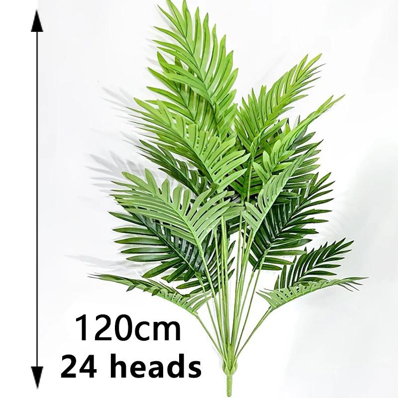 

90-120 см большая искусственная пальма искусственные тропические растения пластиковые листья монстера большая пальмовая листва для домашнего садового декора