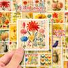 50 Yellowing Art Stickers New Product Retro Years and Leisure Time Creative Hand Account DIY Material Decoration