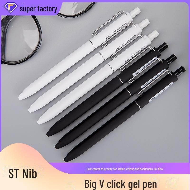 

Quick-Dry Smooth Black Click Gel Pen for Office & Student Use 0.5mm чорний