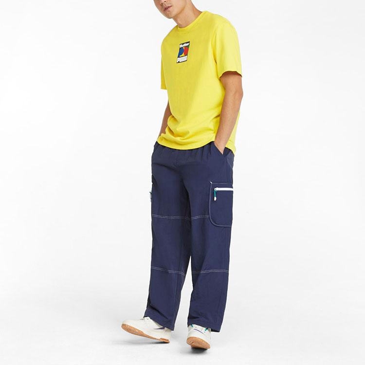 Puma X Butter Goods Graphic Tee With Round Neck And Casual Short Sleeves Men Tops Yellow 534058-85