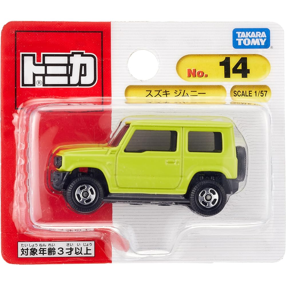 

Takara Tomy Tomica No.14 Suzuki Jimny Diecast Toy Car Blister Pack for Ages 3 and Up