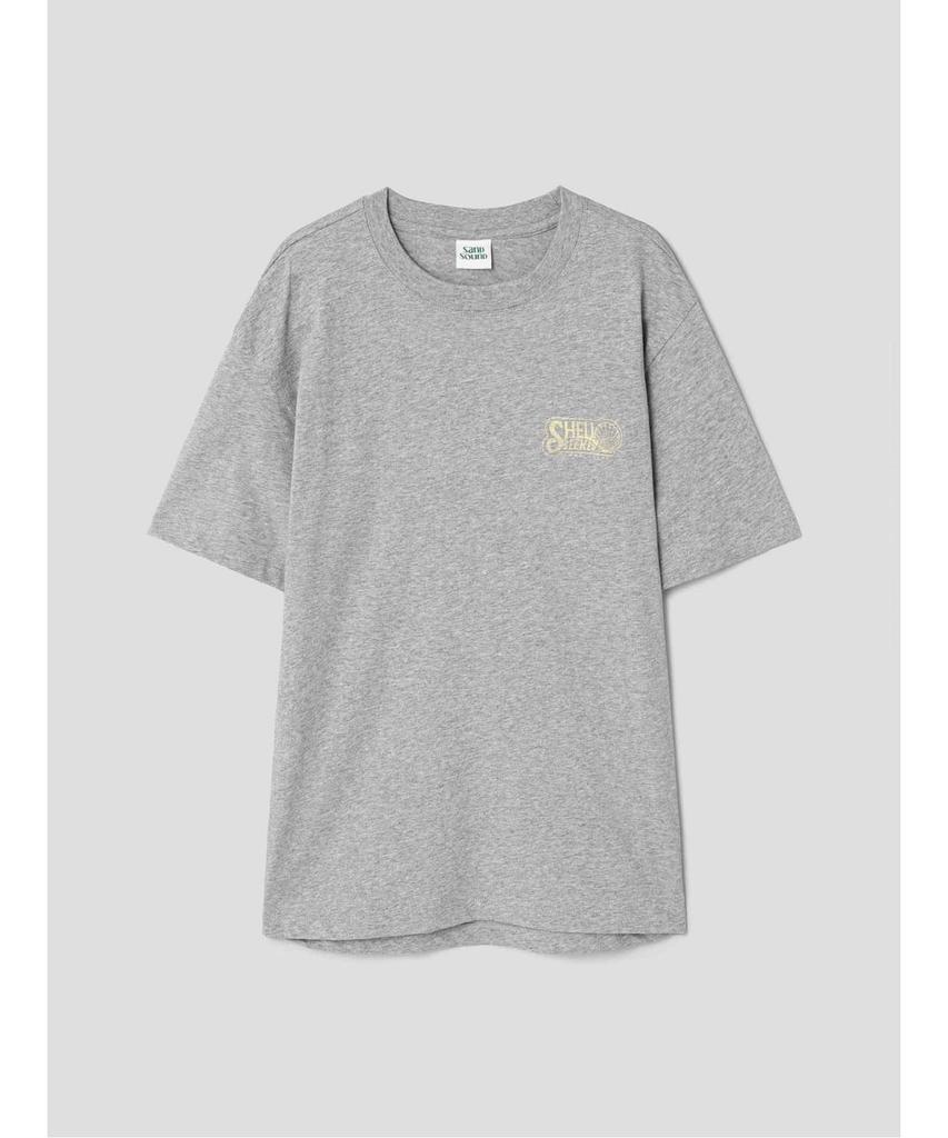 Saendeusaundeu (Unisex) Basic Cocoon Fit T-Shirt Gray