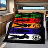 1 Stück DRAGON BALL Aufdruck Flanelldecke, Hohe Qualität für alle Jahreszeiten, Heimdekoration, Wärme und Komfort, Perfekt für Weihnachtsgeschenke