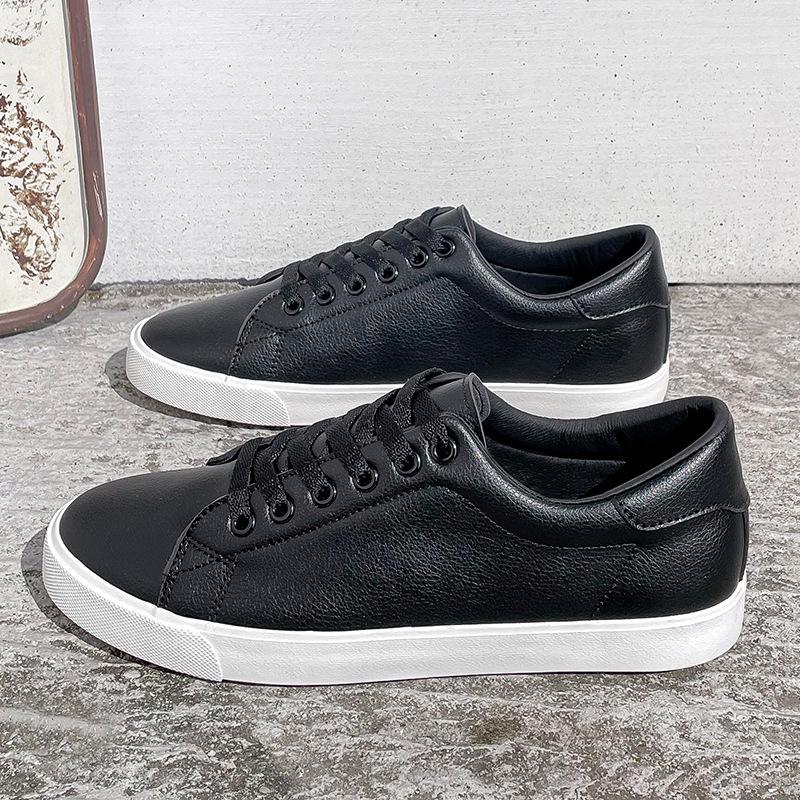 

Unisex Slip-On Casual White Sneakers with Soft Sole - All-Black Option Available 40/250mm